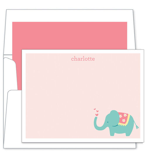 Baby Elephant Flat Note Cards